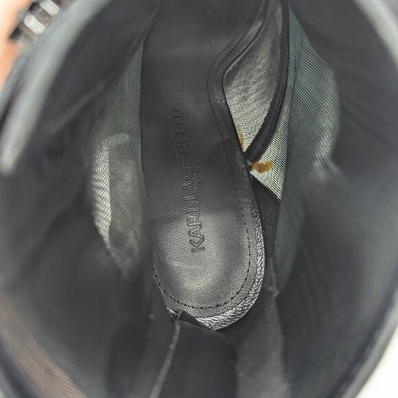 Karl Lagerfeld Paris Blayze Booties Black Size 6 - Picture 7 of 16